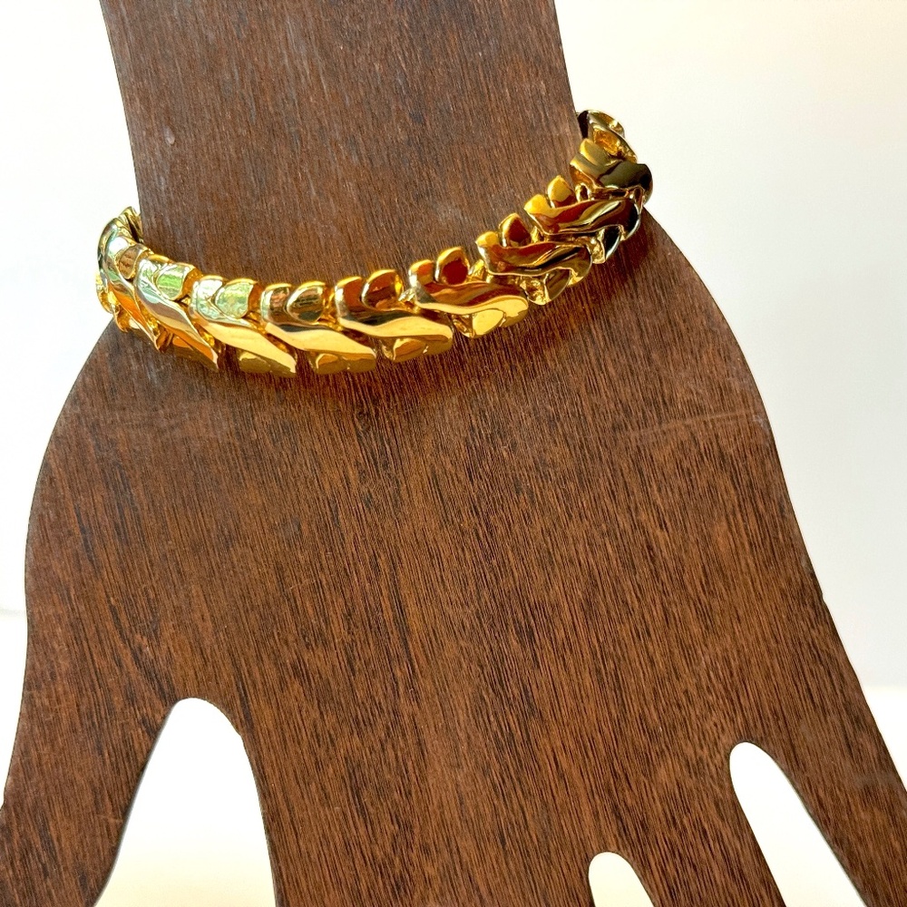 Chunky Stacking Links Bracelet, Vintage Napier Jewelry, Men, Women